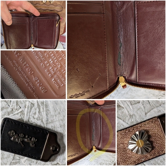 Coach × Keith Haring Kiss N Lock Handbag With matching  Tri Fold Wallet - Picture 15 of 16